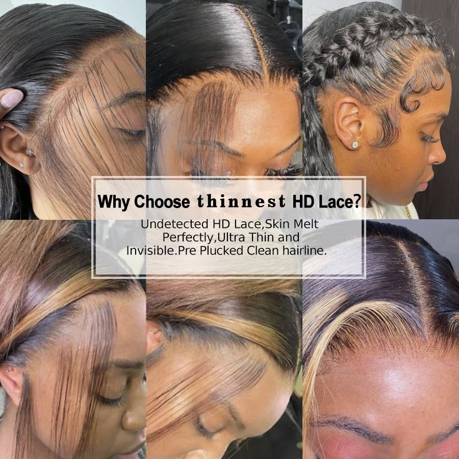 Super Thin Transparent HD Lace Frontal Vendors Virgin Human Hair Frontal 13x4 13x6 HD Lace Frontal Closure With Baby Hair