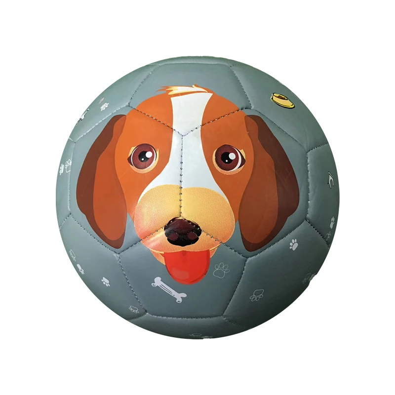 Customized Animal image pvc size # 2 soccer ball  play game Kids mini football