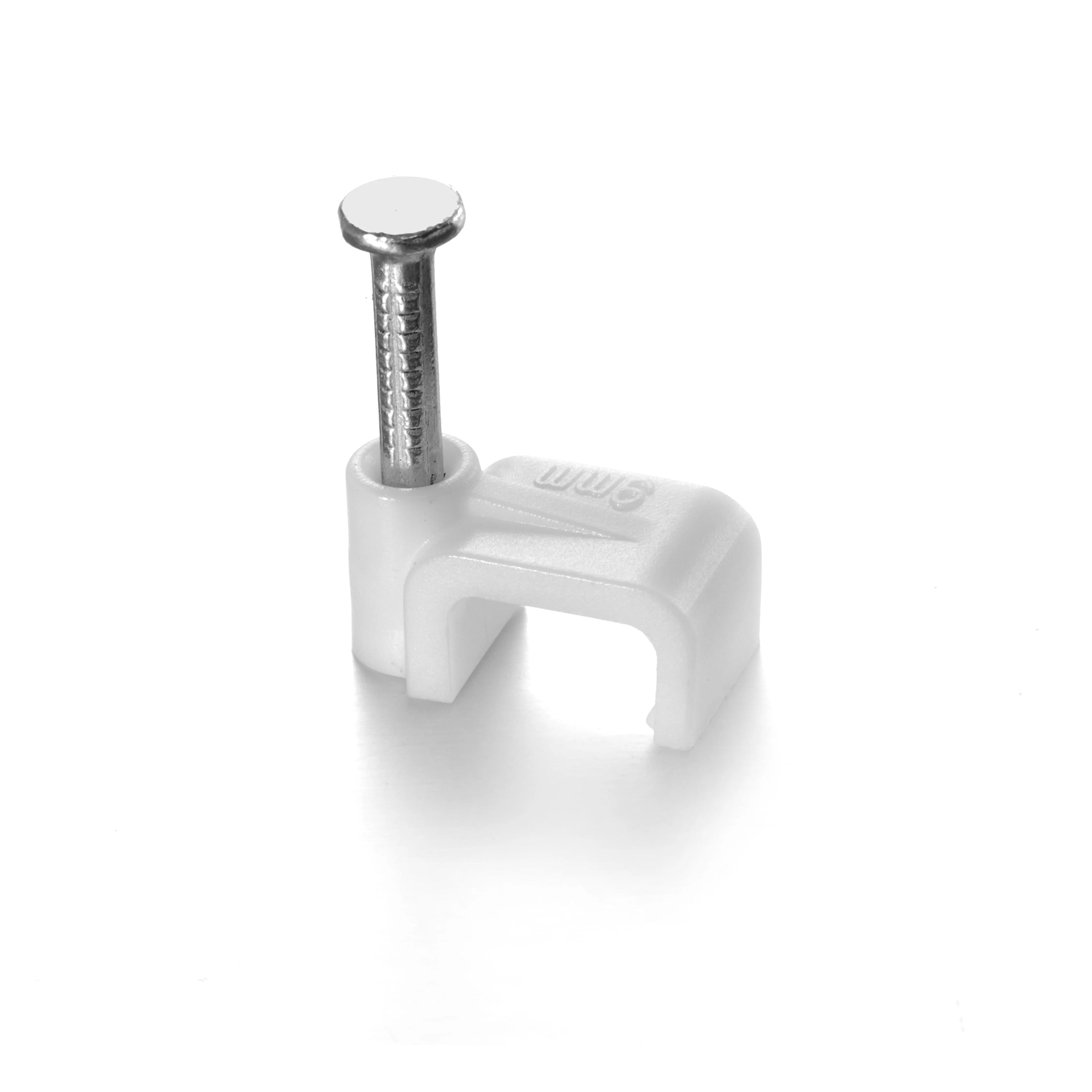 cable clips for twin flat cables ,with concrete nails ,round type 4mm-16mm