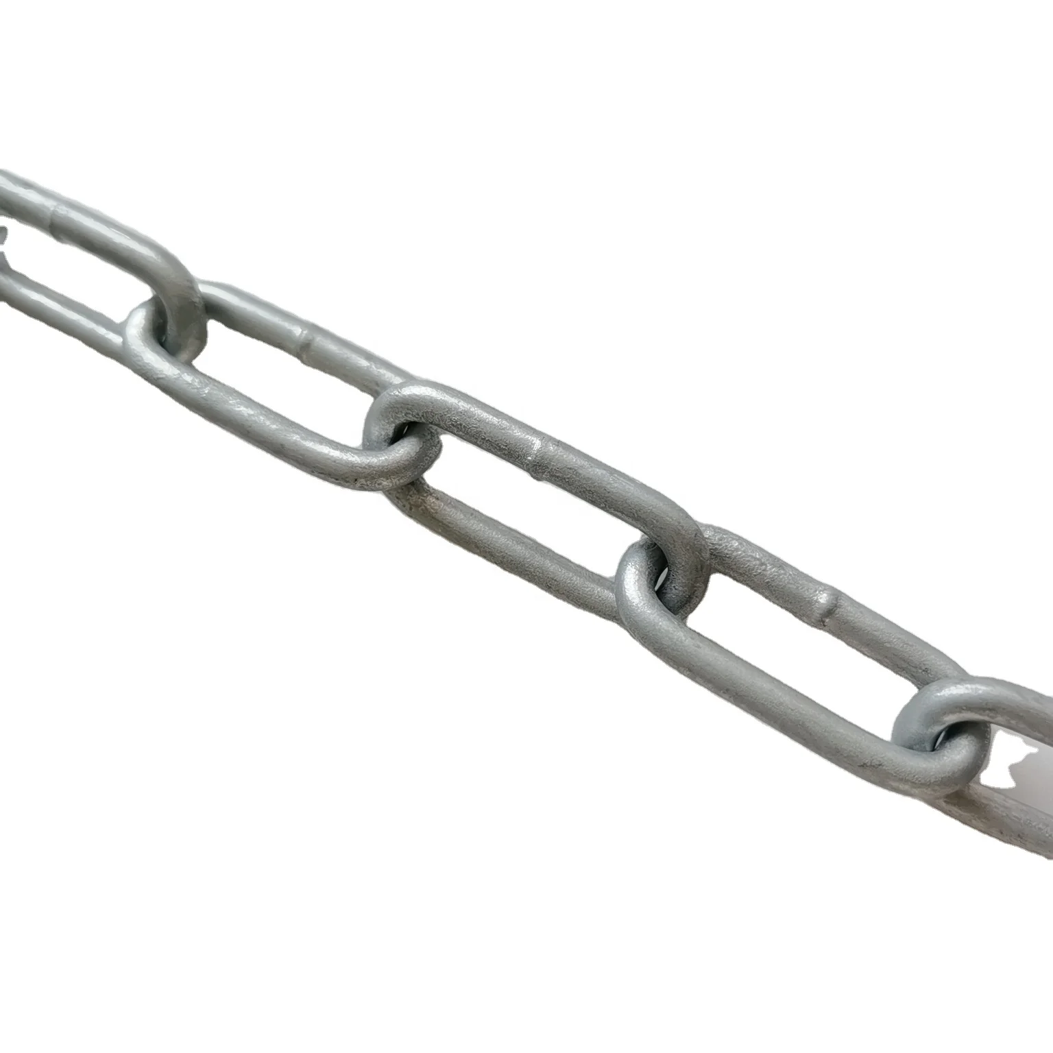 Smooth Welding 5MM Hot Dip Galvanized Steel DIN763 Long Link Chain