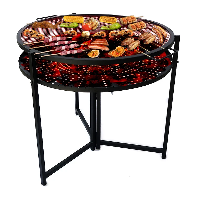 Large Round Metal Grill Flooring Grating Grill Burner Grates Bbq Grill Grate Rack