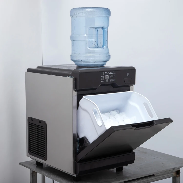 Professional 390w air cooling commercial ice making  clear ice cube machine