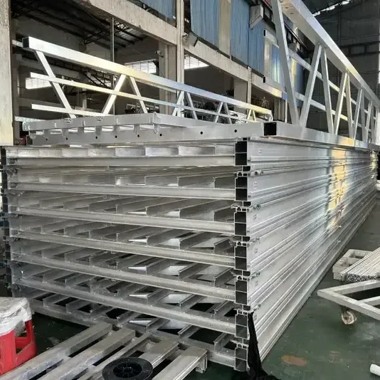 Factory Custom Marine Grade Aluminum Alloy Structure Frame Floating Pontoon Docks
