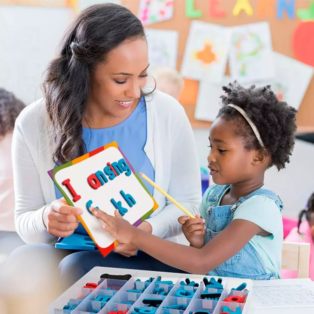 Обучающие игрушки Алфавит низкорамный и верхний пенопластовый магнит игрушка с мольбертом белая доска