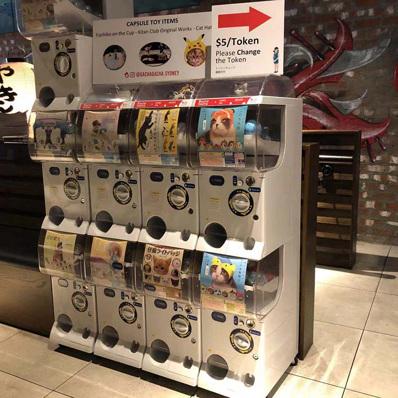 Japan New Version Capsule Toy Vending Machine 100yen 10yen System New Gotcha Machine for Toys
