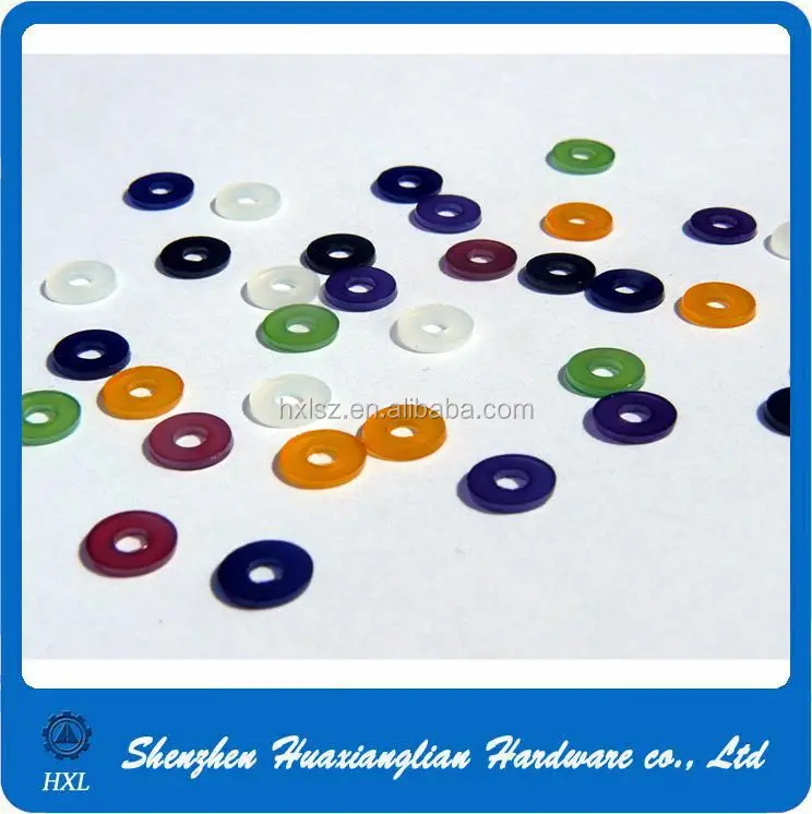 High Quality DIN Standard M3 M4 M5 M6 M8 Round Clear Plastic Nylon Silicone Rubber Flat Washer And Spacer