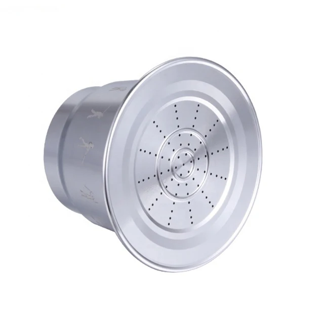 
Refillable Stainless Steel Coffee Capsule Custom LOGO Reusable Empty Capsule, TSNES-4 