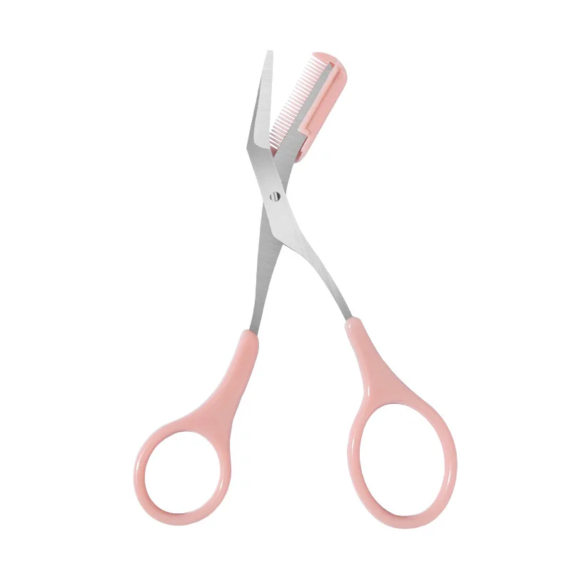 False eyelash eyebrow scissors scissors beauty eyebrow scissors wholesale comb