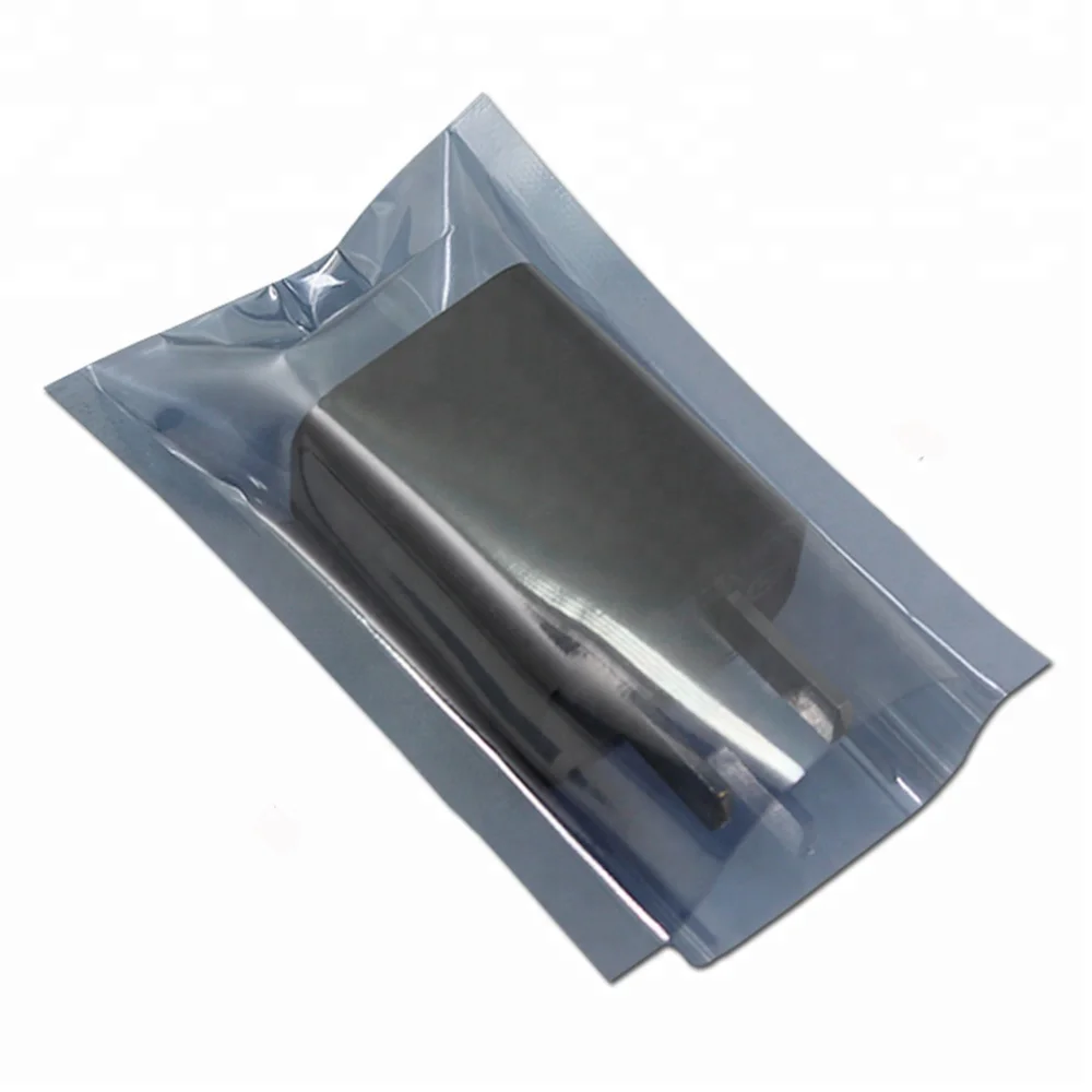 anti static bags 6x9 aluminium seal zipper heat seal ESS bag plastic emf shielding clear shielding mailing bags