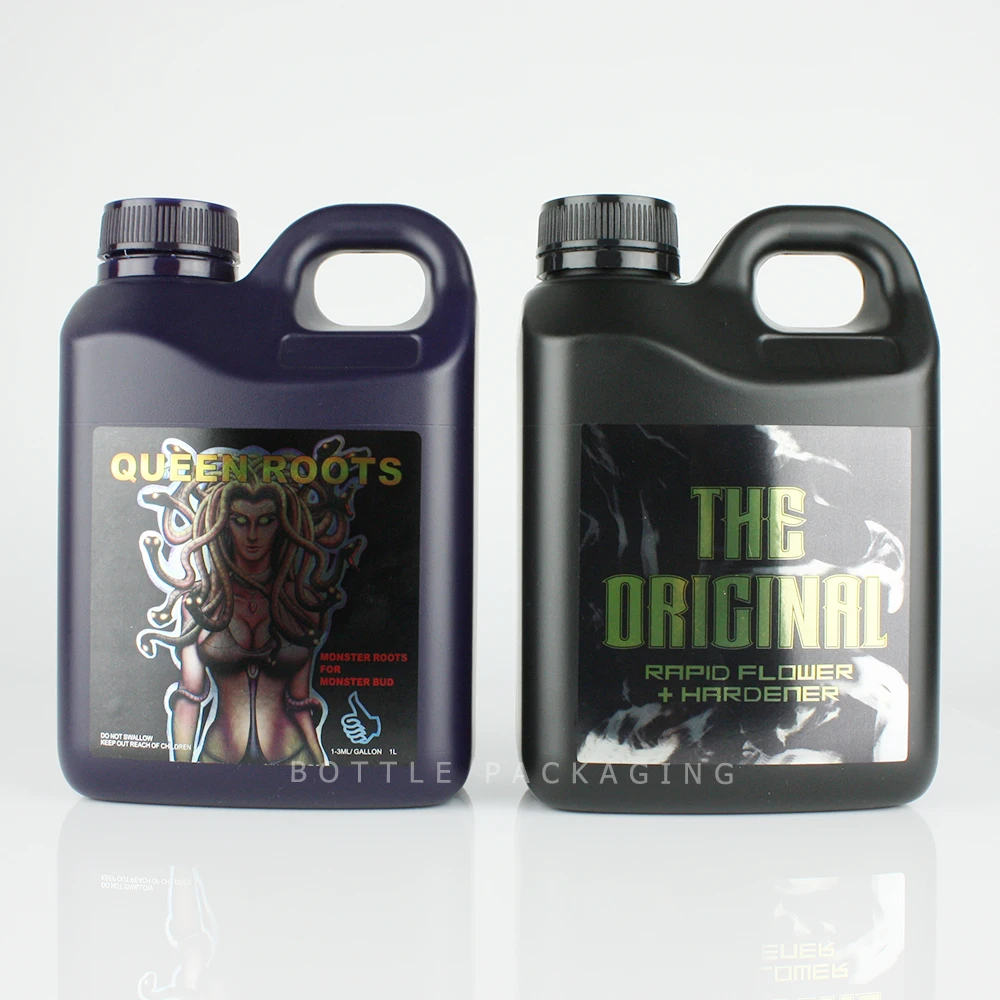 Custom Label 1000ml HDPE Plastic Additive Detergent Handle Bottle Motor Oil Tamper Proof Screw Cap Engine Oil Bottle