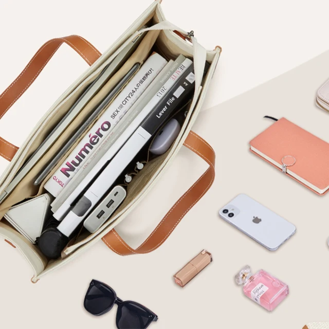 BSCI Custom Casual Briefcase Handbag 15.6 inch Work Shoulder Laptop Bags Canvas Women Shoulder Luxury Laptop Tote Bag