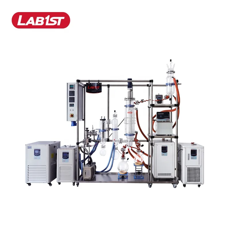 
Pilot scale lab short path wiped film molecular distillation evaporator 