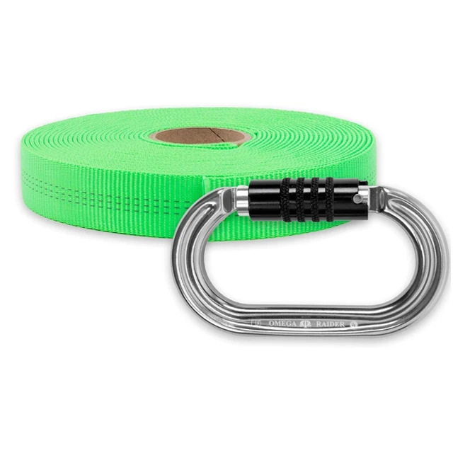 Hongyi High Strength Polyester Tubular Webbing Nylon Strap 30mm Width Tape Mountaineering and Rock Climbing Accessories