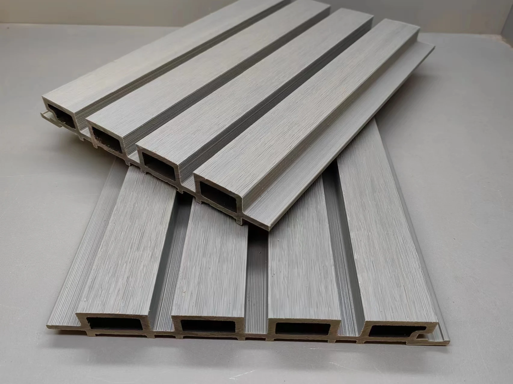 Fireproof Modern Design Alternative Wood WPC Decor Wall Panel Outdoor Exterior Wall Cladding