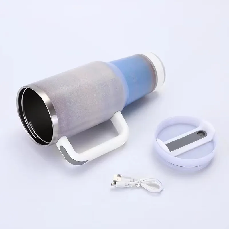 Outdoor Sport Blank Sublimation 40oz Speaker Music Coffee Beer Travel Tumbler Mug With Handle