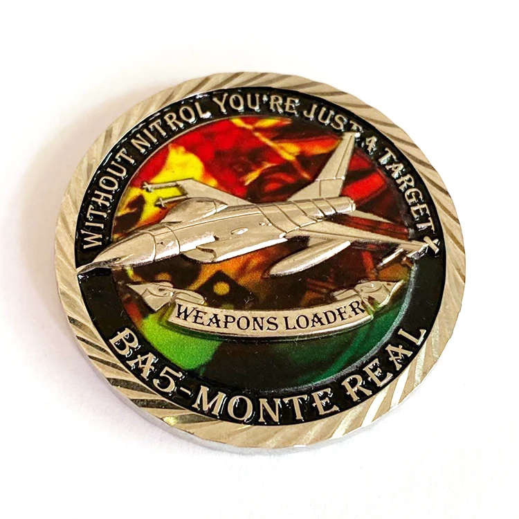 Custom Logo Military Souvenir Army Commemorative Sports Metal Soft Enamel Challenge Coin