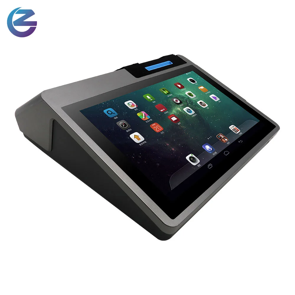 mini Whole sale 10.1' Touch Screen 58mm Thermal Printer NFC reader VFD display All In One Cashier Android POS Terminal