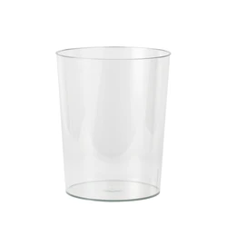 Vacane Stylish Transparent Kitchen Bathroom Round 10L Waste Bin Minimalist PET Plastic Trash Can Garbage Storage Bucket