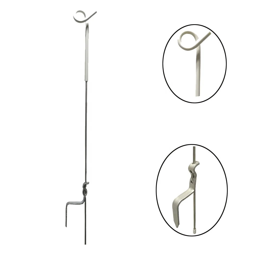 Reusable Electric Polywire Pigtail Fence Post for Livestock for Farm and Garden Security Fencing