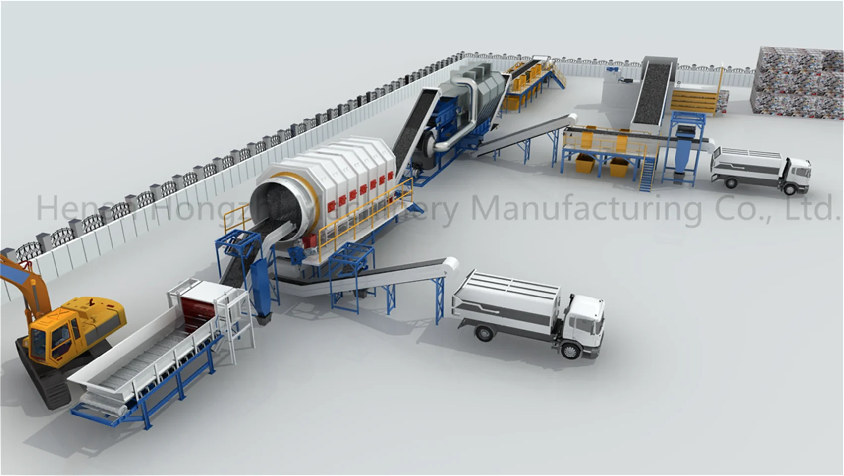 Municpal solid waste sorting plant to RDF (refuse derived fuel) Manufacturing plant