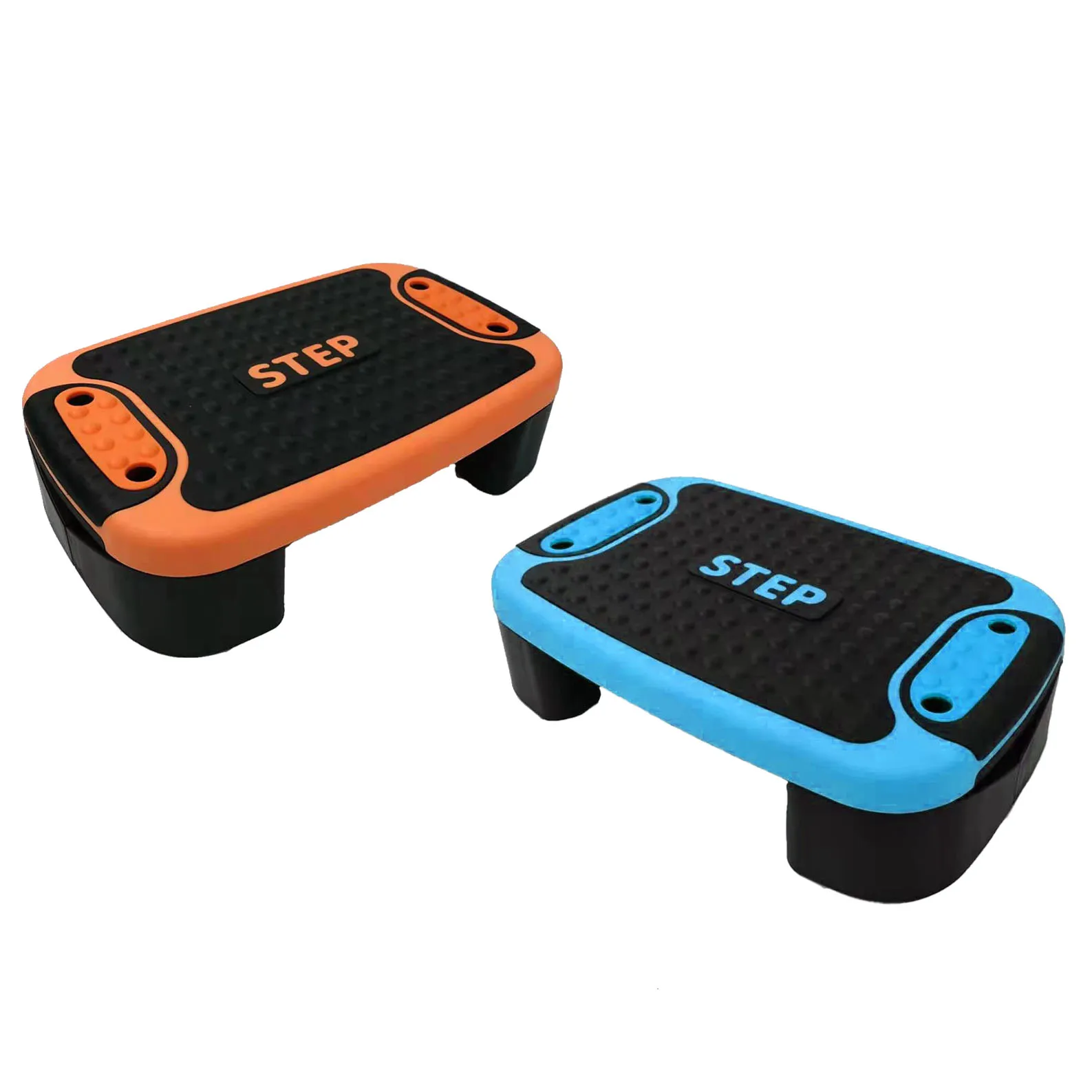 Aerobic Step Platform Trainer Adjustable Exercise Fitness Workout Aerobics Stepper With Risers