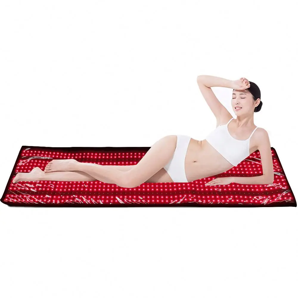63inch 945pcs Leds Near Infrared Lamp Sauna Blanket Low Emf Redlight Infrar Light Therapy Pad Infra Red Light Mat