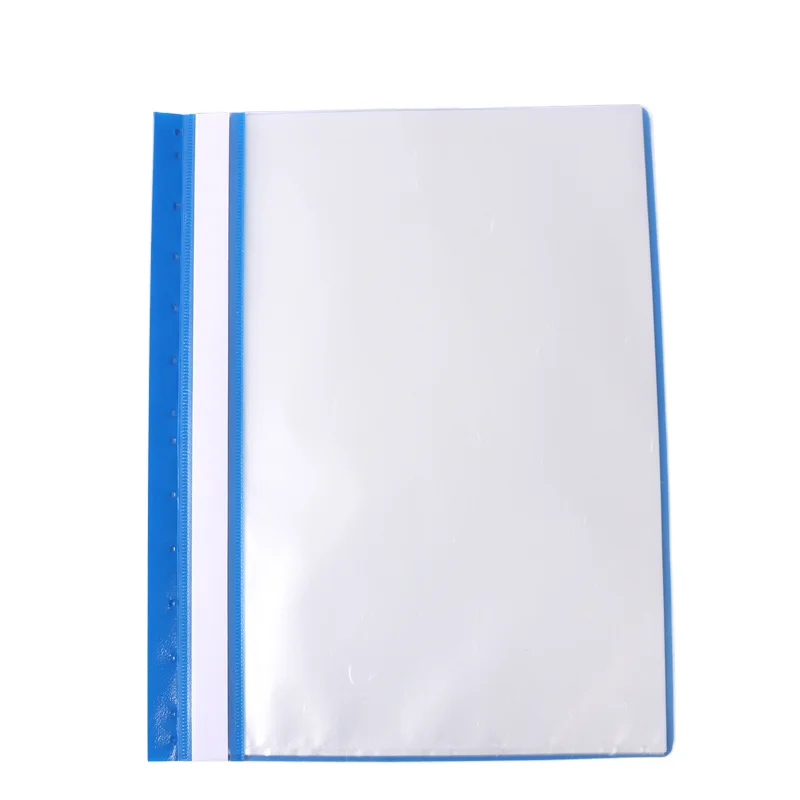 Foska Hot Sale Good quality A4 Document File Folder PP Plastic Clip Waterproof Transparent Office Stationery PP Documents Folder