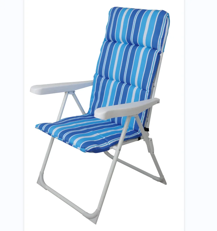 OEM Patio Padded Folding Chair Outdoor Foldable Balcony Chair Adjustable Lounge Chair