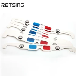 Red Blue Lens Cardboard 3D Digital Glasses for Videos, Movies