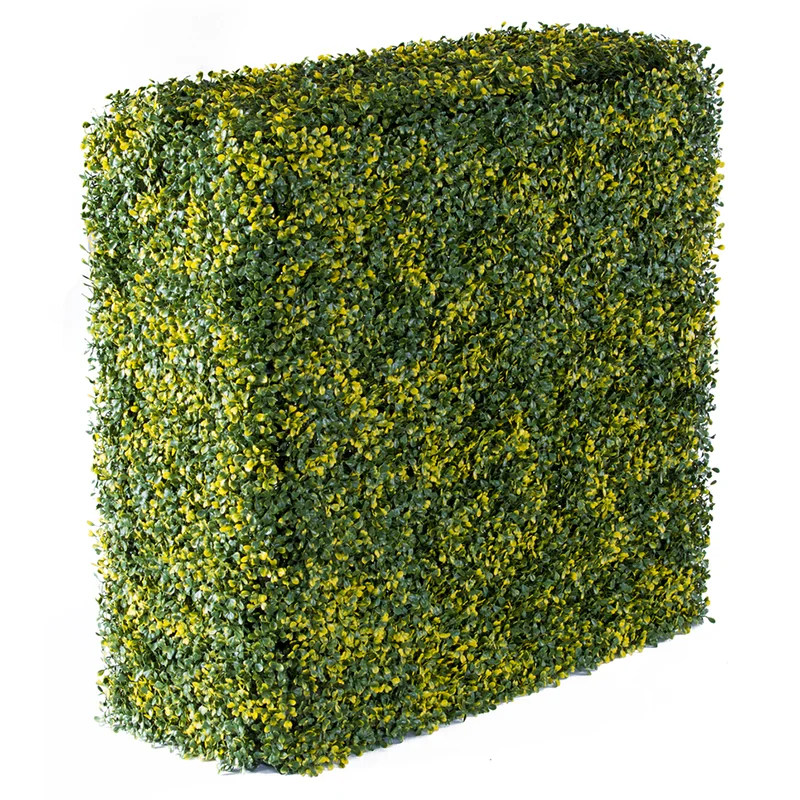 artificial green wall in planter