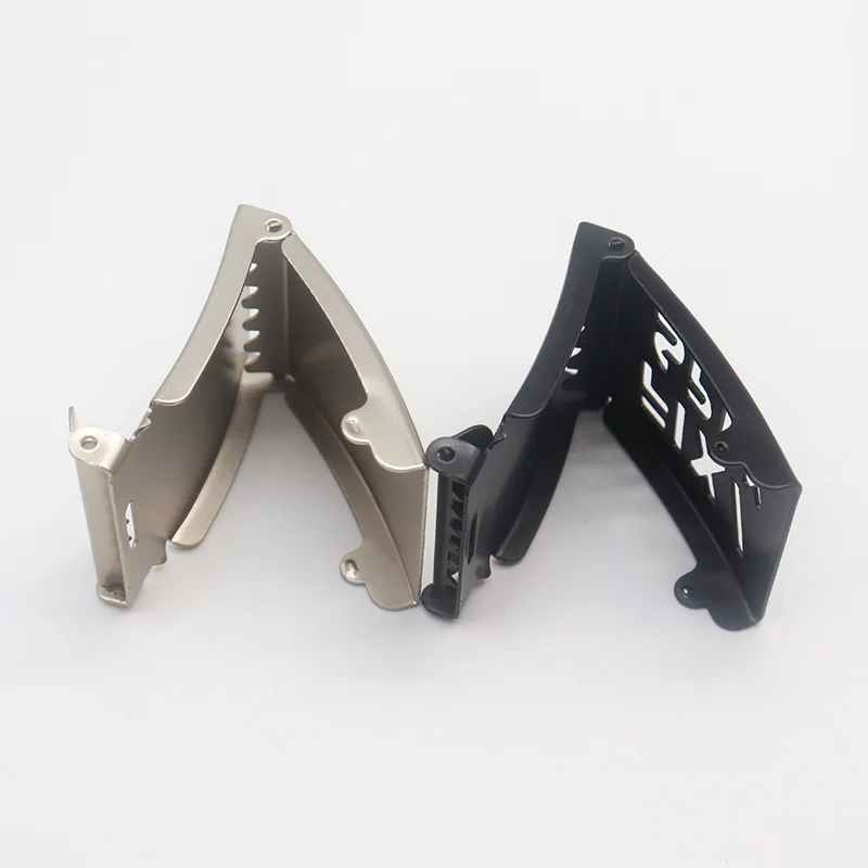 Customize Print Hollow LOGO 40mm Clap Flip Top Metal Buckle for Fabric Canvas Belt