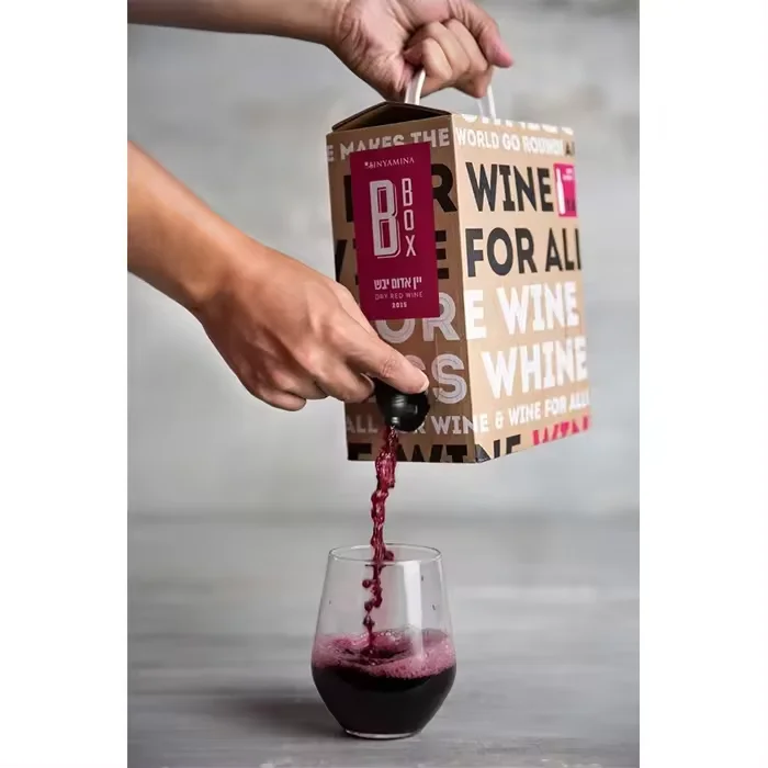 custom Beverage hot cold drink server share coffee paper carrier coffee BIB dispenser Wine Juice Water Liquid Bag In Box