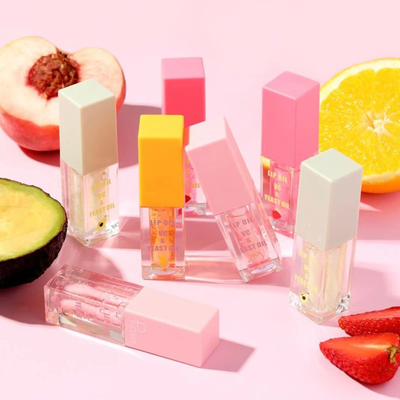 Recyclable lip oil lipgloss containers customized logo lip gloss tubes big wand 7ml lip oil tubes