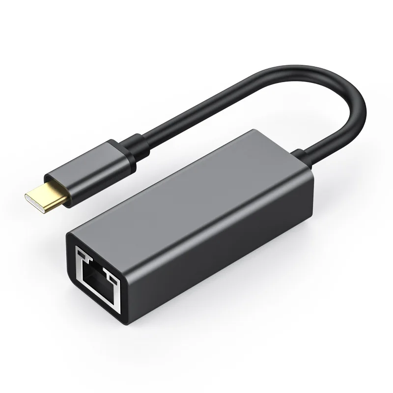 Алюминиевый переходник-концентратор usb type-c на gigabyte 1000 Мбит/с адаптер ethernet rj45
