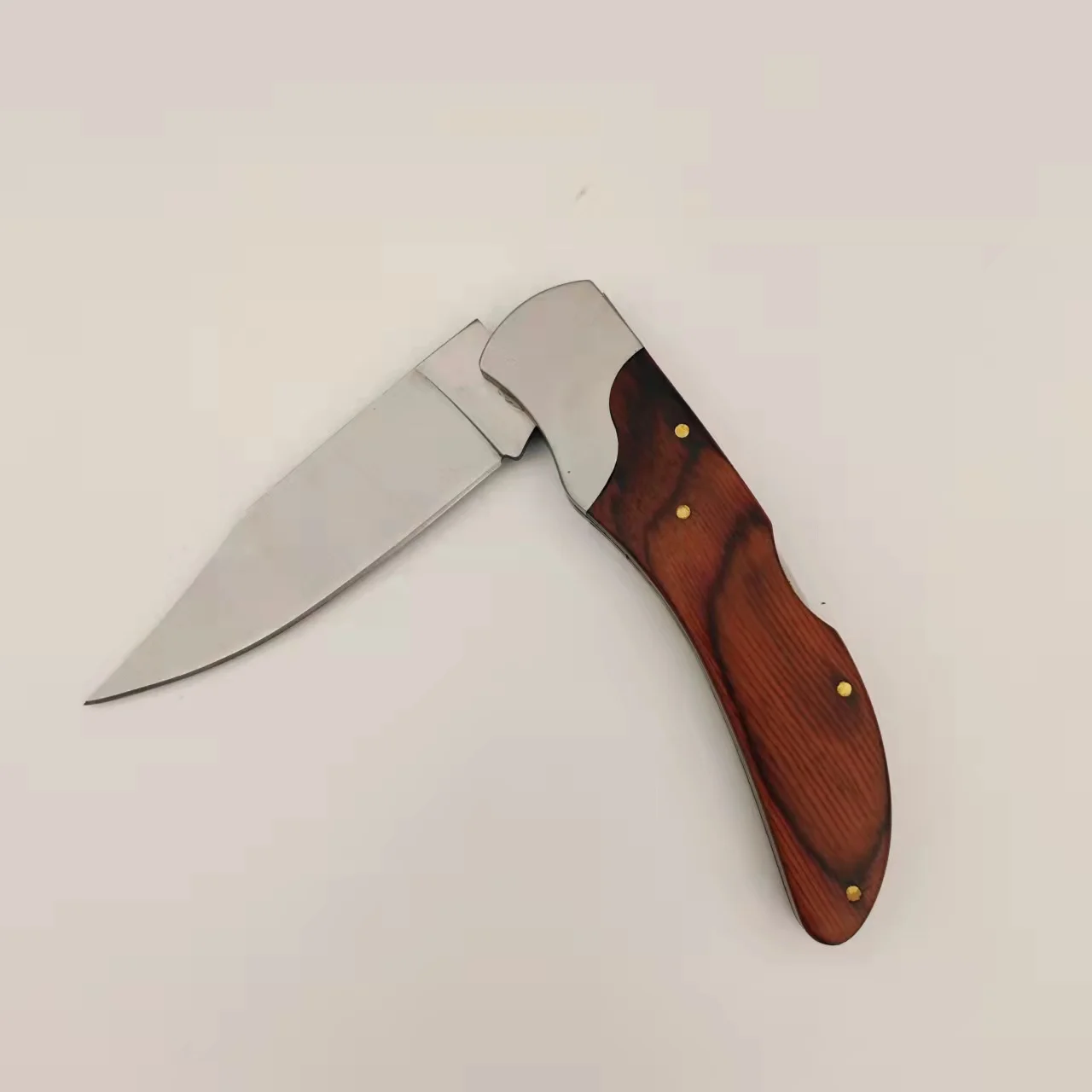 Custom Knives Slide Blade Folding Hunting Pocket Knife survival Wooden Handle