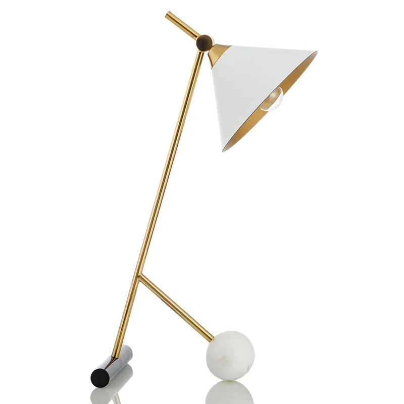 Настольная лампа с мраморным рисунком, Современная декоративная прикроватная лампа в американском стиле для гостиной и спальни