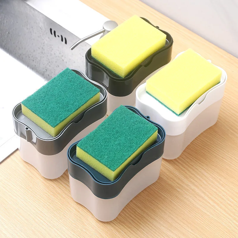 hot sell  Sponge Racker liquid Soap Dispenser BPA free Soap Pump Dispenser Dish Soap Dispenser for Kitchen accessories