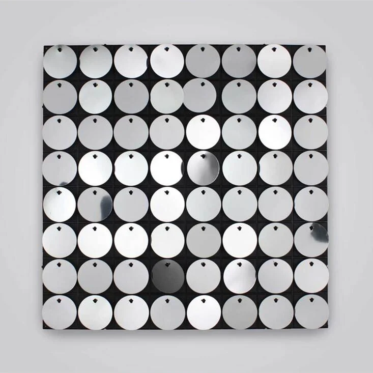 Nicro  Patent sequin panel decorative wall panel wedding backdrop stand decoration 8ft x 8ft