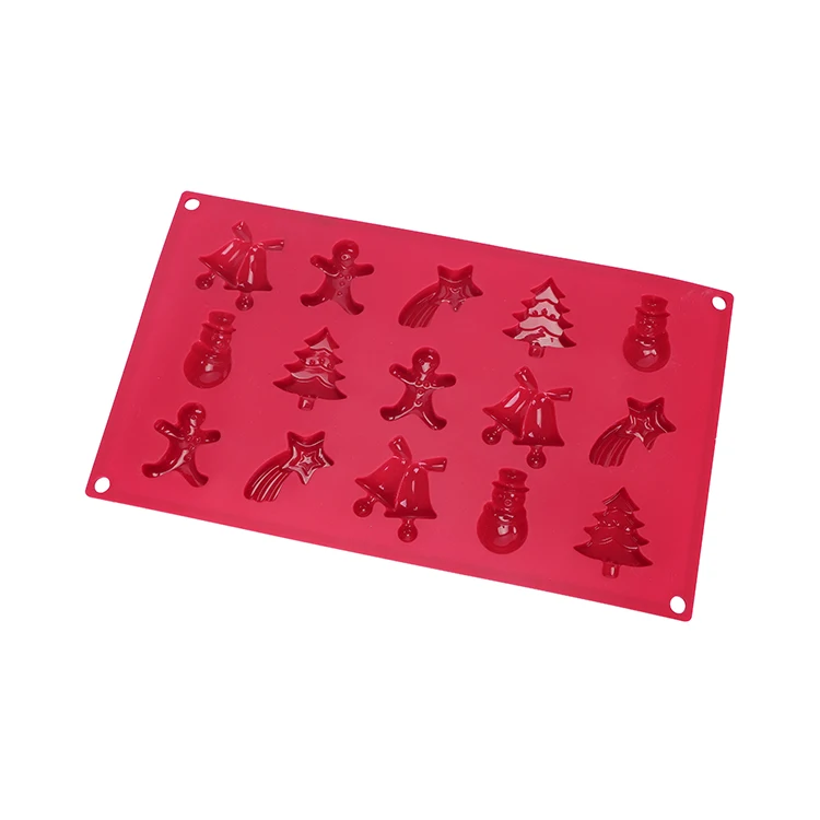 Silicone Cake Mold Christmas Tree Santa Claus Cookie Mold Silicone Chocolate mold