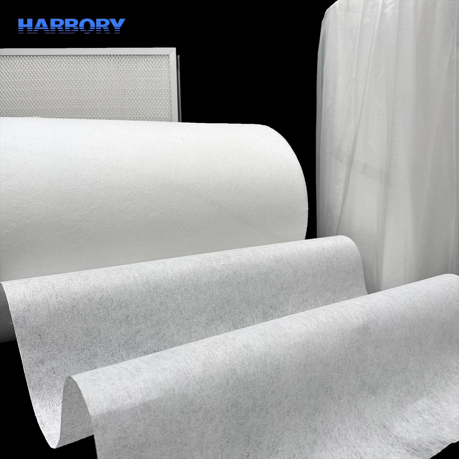 Harbory Hepa Paper Automobile Air Conditioner Filter Cloth Air Filter Material Media Roll