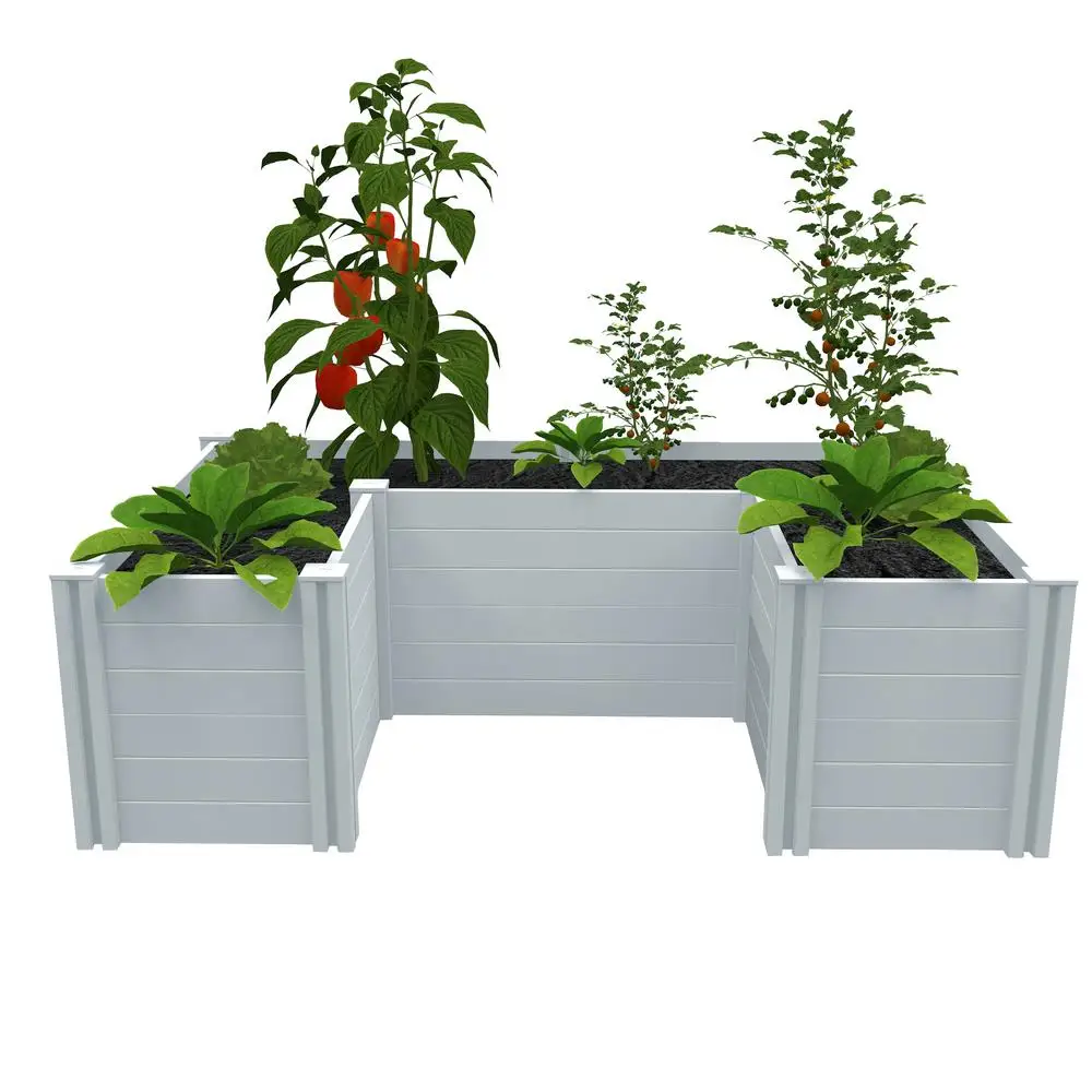 Factory Custom NEW DIY PVC white buy raised garden bed