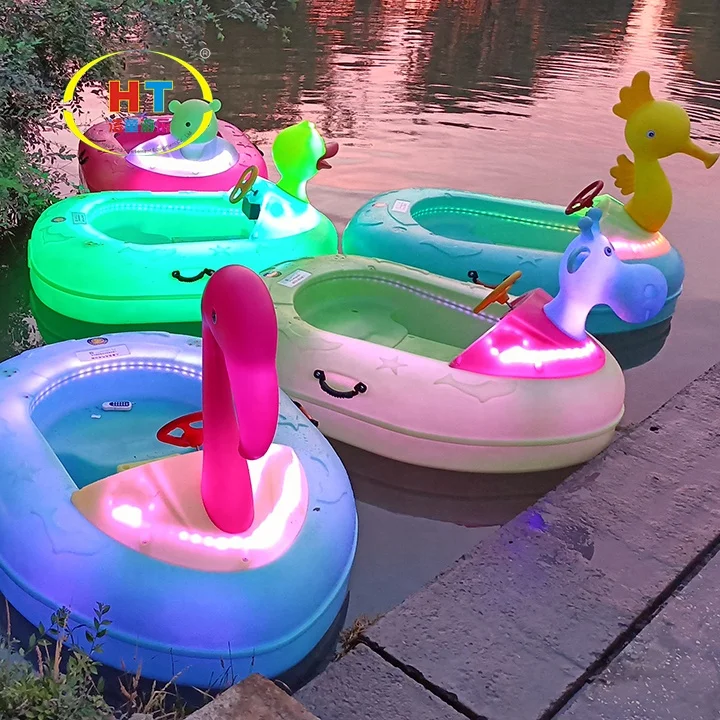 High Quality Small Electric Kids Boat Inflatable Swimming Pool Toys Boat Bumper Boat