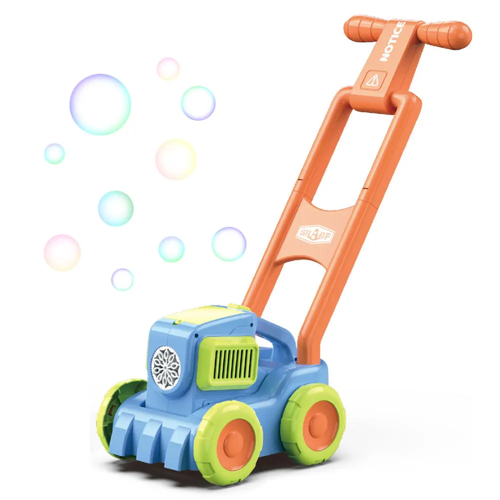 Outdoor Toys Safty Soap Liquid Blower Children Bubble Solution Automatic Electric Lawn Mower Bubble Car Bubble Toys