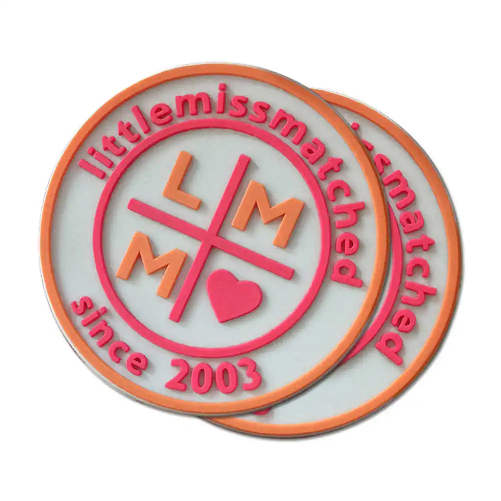 3D Silicone PVC Patches Rubber Labels For Clothing Designer Logo Clothes Patch Iron On Heat Transfer Garment Label Custom