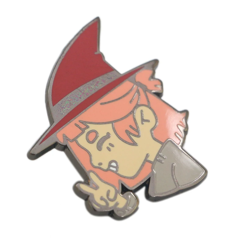 Custom metal hard enamel cute party badges pin with magnetic pin back