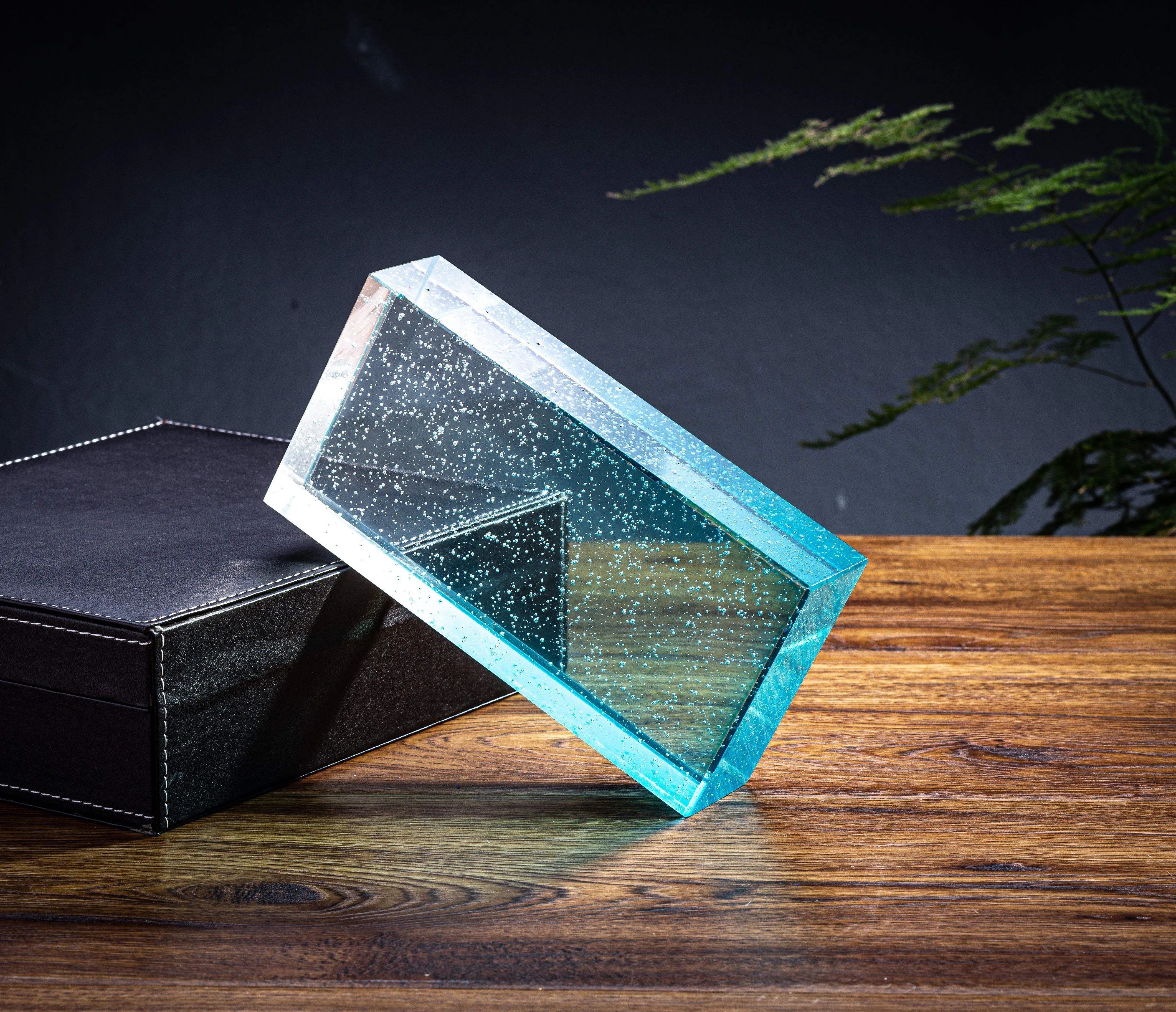 Jingyage Wholesale Hot Sale 200x100x50mm Wall Partition Multi Gradient Color Glass Brick Glass Block