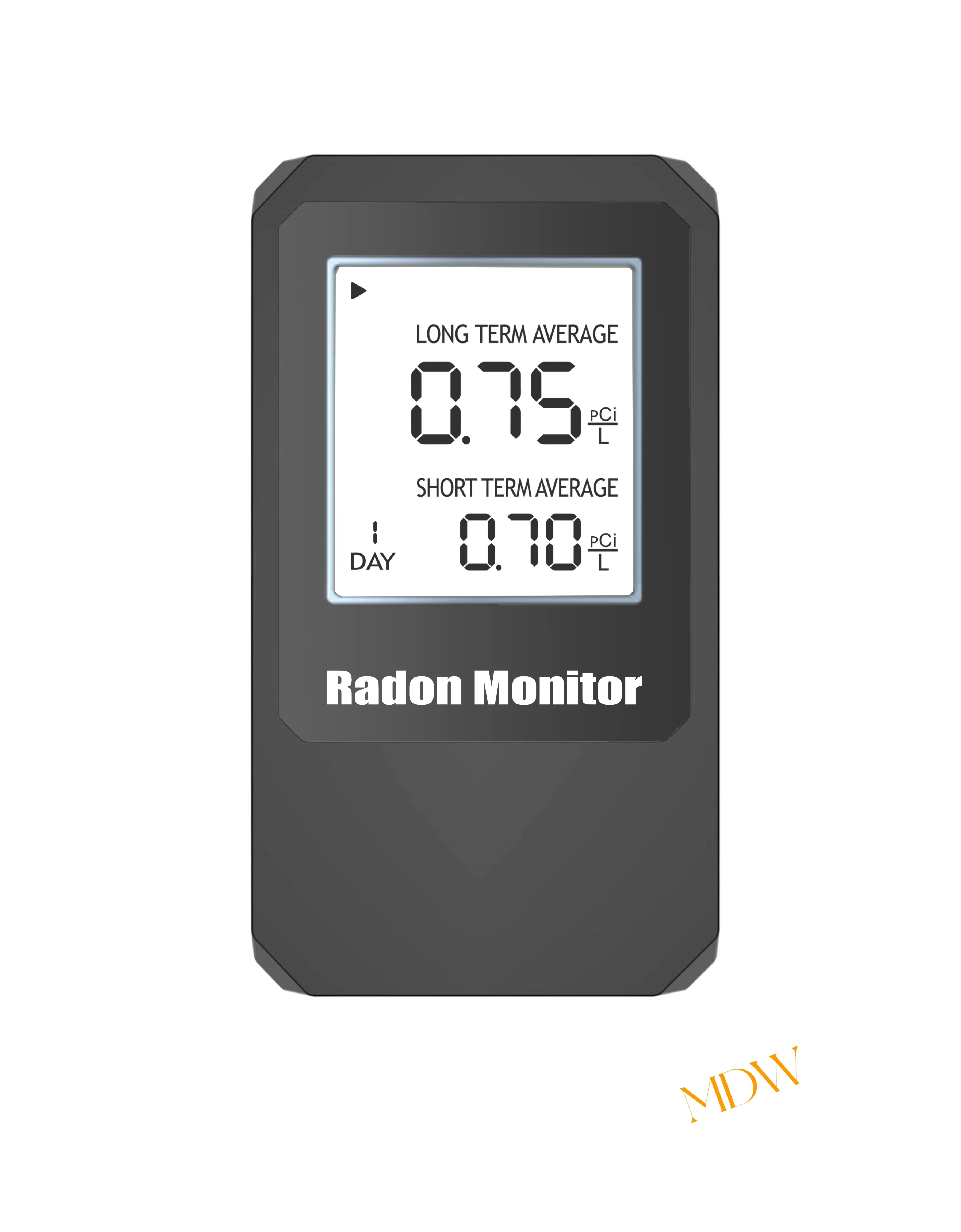 Digital Radon Monitor Smart Home Use Portable Radon Gas Detector RN-55