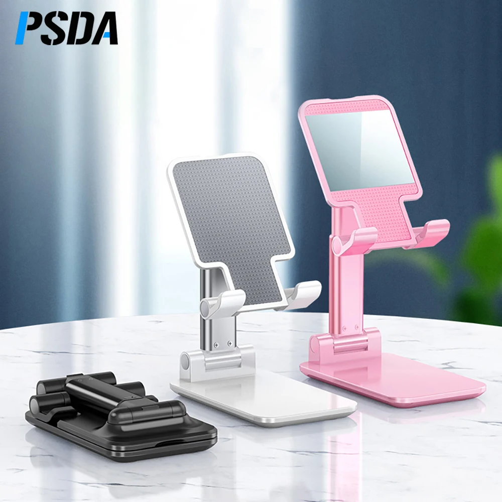 PSDA Desktop Tablet Holder Desk Mobile Phone Holder Stand Universal Table Cell Phone Stand For iPhone iPad Table