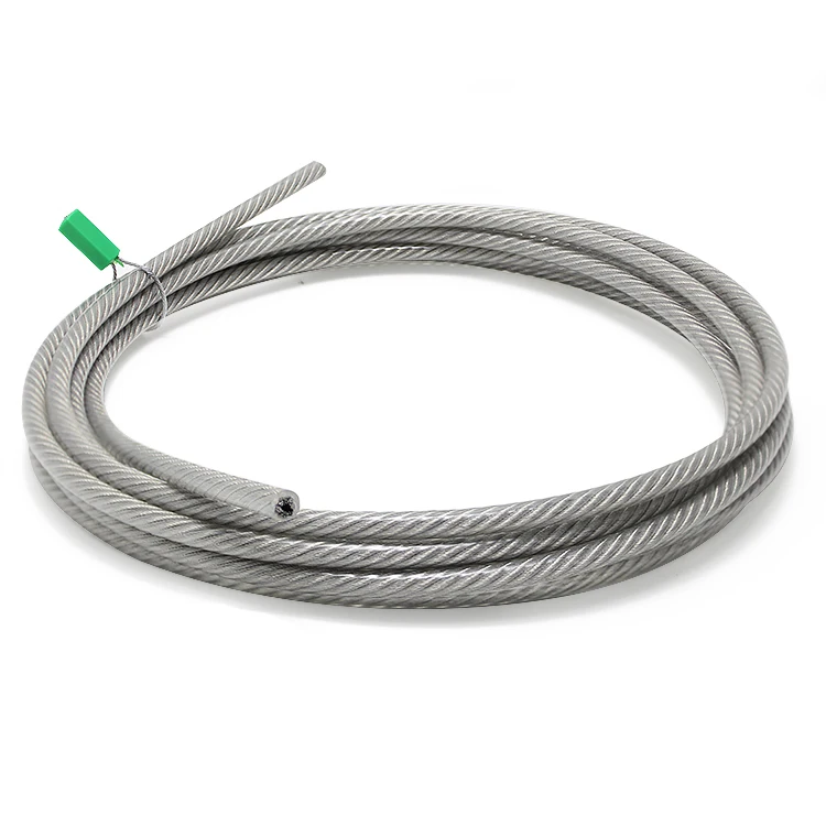 7*7 galvanzied steel wire rope 3mm 5mm PVC coated wire cable customized color