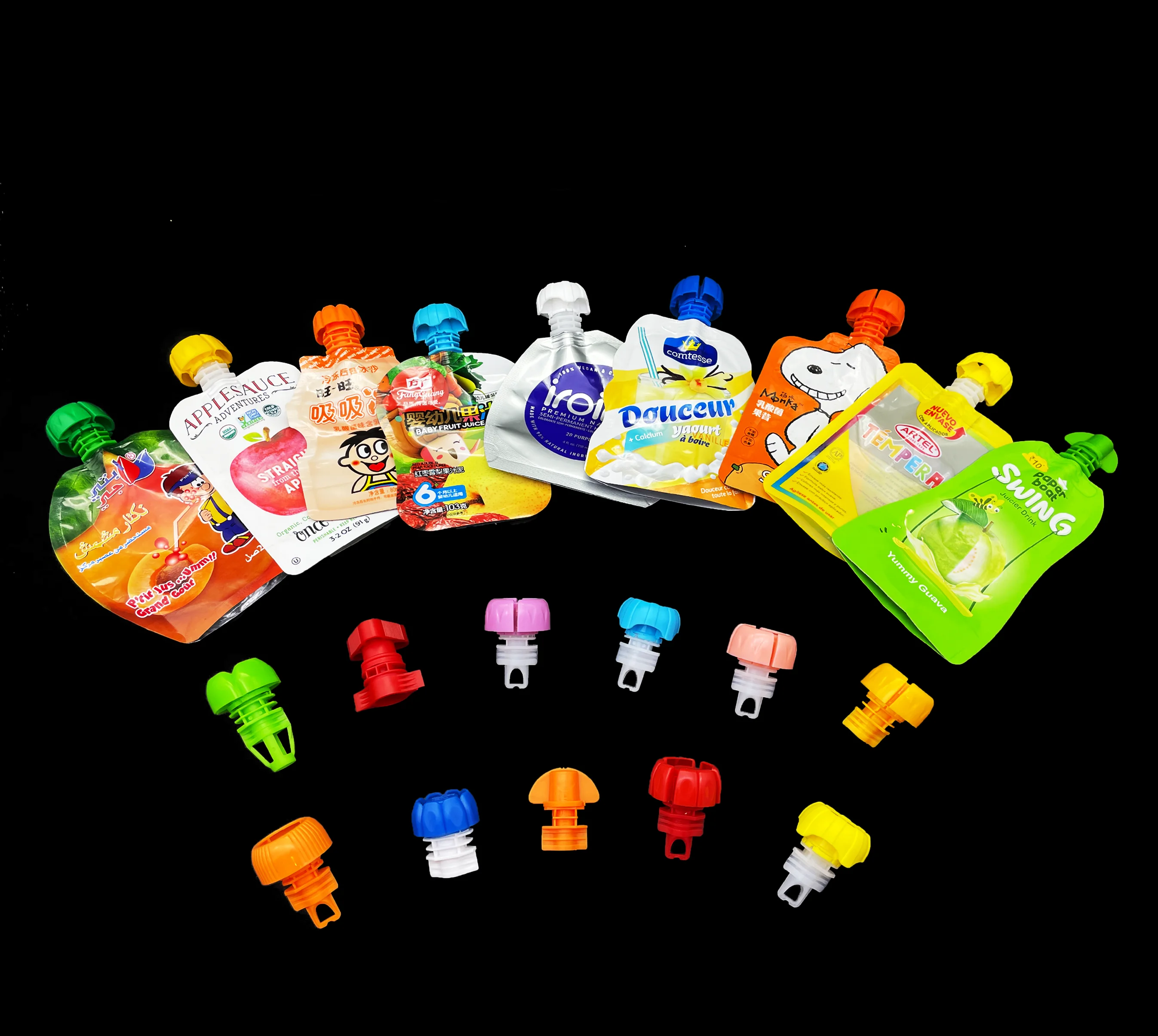 Reusable Clear Plastic Flask Bags Travel Beverage Alcohol Liquid Liquor Packaging Cruise Sneak Drink Spout Pouch